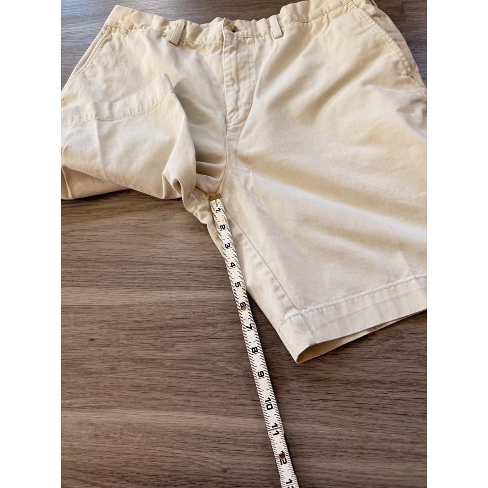 Polo Ralph Lauren Men's Khaki Beige‎ Chino Shorts Flat Front Size 36 Preppy Golf - Picture 8 of 16